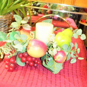 ~ CENTRE PIECE with CANDLE / Fruit ~